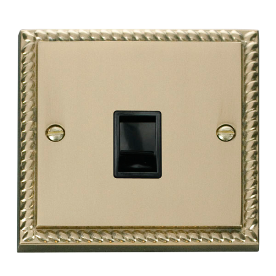 GCBR115BK Deco Single RJ11 Socket  (Ireland/USA) -