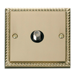 GCBR156BK Deco 1 Gang Satellite Socket Outlet - Bl
