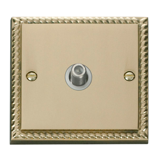 GCBR156WH Deco 1 Gang Satellite Socket Outlet - Wh