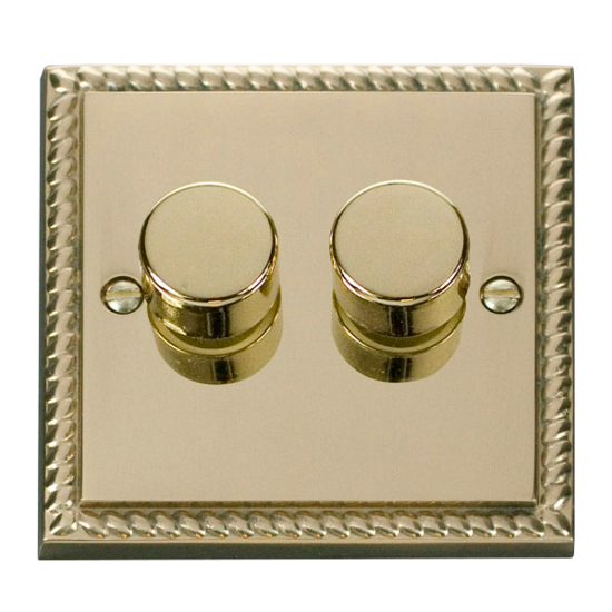 Scolmore GCBR162 Deco GCBR 2GANG 2WAY 100W LED DIMMER SWITCH