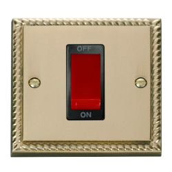 GCBR200BK Deco 1 Gang 45A DP Switch - Black