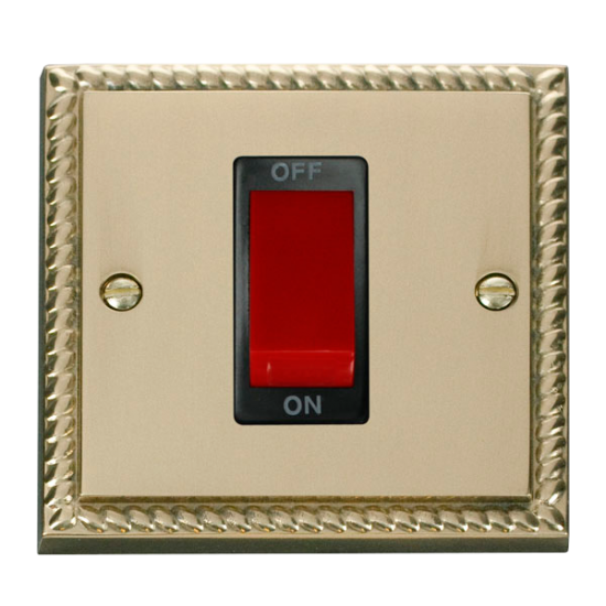 GCBR200BK Deco 1 Gang 45A DP Switch - Black