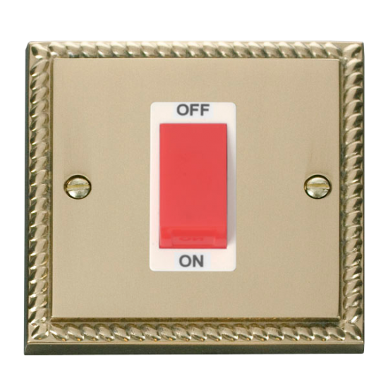 GCBR200WH Deco 1 Gang 45A DP Switch - White