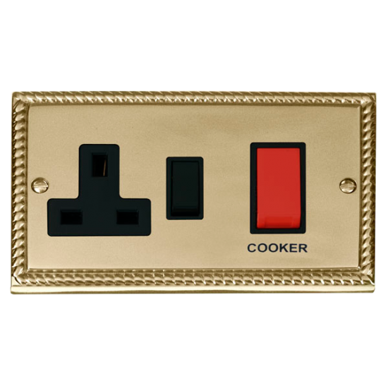GCBR204BK Deco 45A DP Switch + 13A Switched Socket