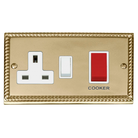 GCBR204WH Deco 45A DP Switch + 13A Switched Socket