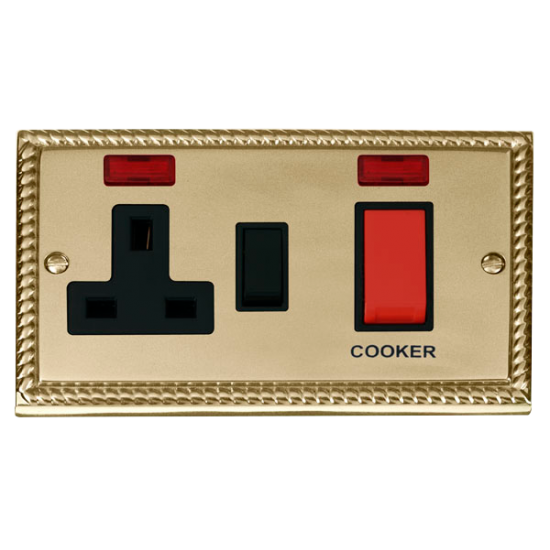 GCBR205BK Deco 45A DP Switch + 13A Switched Socket