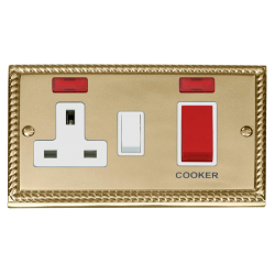 GCBR205WH Deco 45A DP Switch + 13A Switched Socket