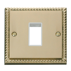 GCBR401WH Deco 1 Gang Plate Single Aperture - Whit