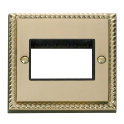 GCBR403BK Deco 1 Gang Plate Triple Aperture - Blac