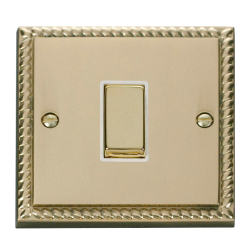 GCBR411WH Deco 1 Gang 2 Way 'Ingot' 10AX Switch -