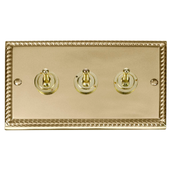 GCBR423 Deco 3 Gang 2 Way 10AX Toggle Switch