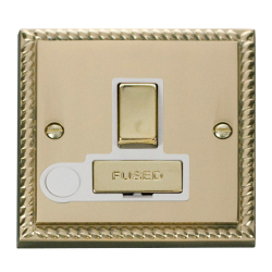 GCBR551WH Deco 13A Fused 'Ingot' Switched Connecti