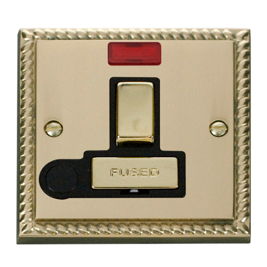 GCBR552BK Deco 13A Fused 'Ingot' Switched Connecti