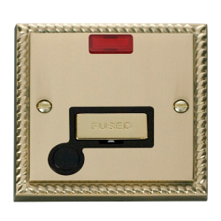 GCBR553BK Deco 13A Fused 'Ingot' Connection Unit W