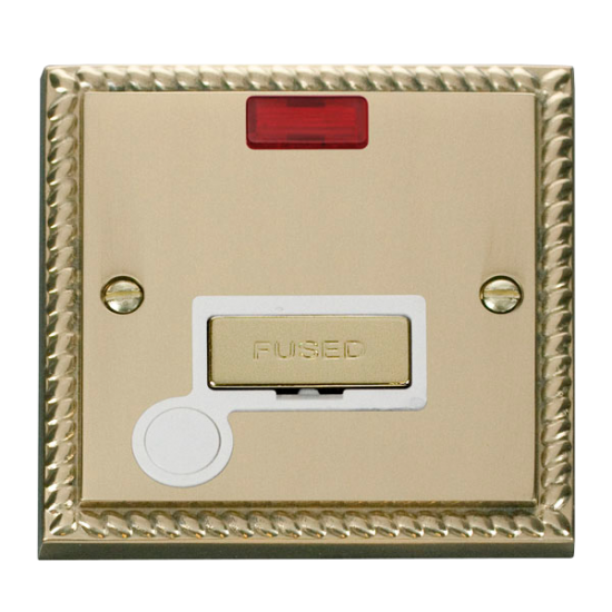 GCBR553WH Deco 13A Fused 'Ingot' Connection Unit W