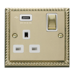 GCBR571UWH Deco 1G SKT USB 2.1A DECO