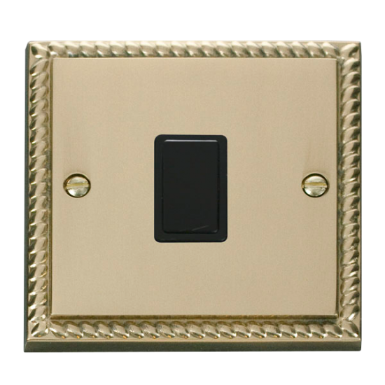 GCBR622BK Deco 20A 1 Gang DP Switch - Black