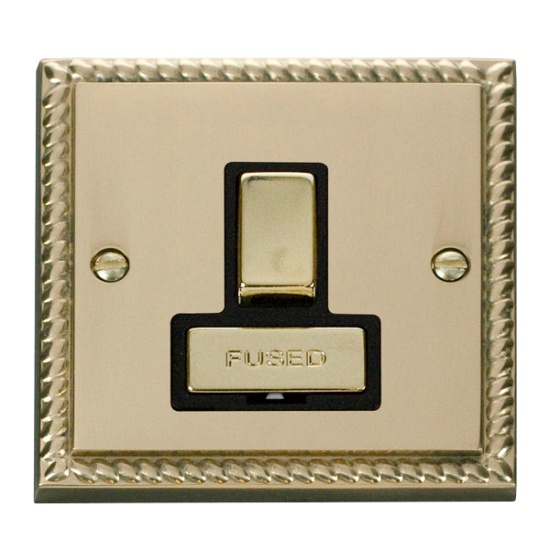 GCBR751BK Deco 13A Fused 'Ingot' Switched Connecti