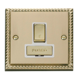 GCBR751WH Deco 13A Fused 'Ingot' Switched Connecti
