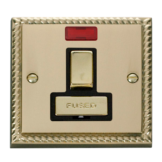 GCBR752BK Deco 13A Fused 'Ingot' Switched Connecti