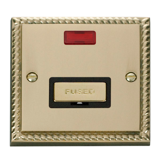 GCBR753BK Deco 13A Fused 'Ingot' Connection Unit W