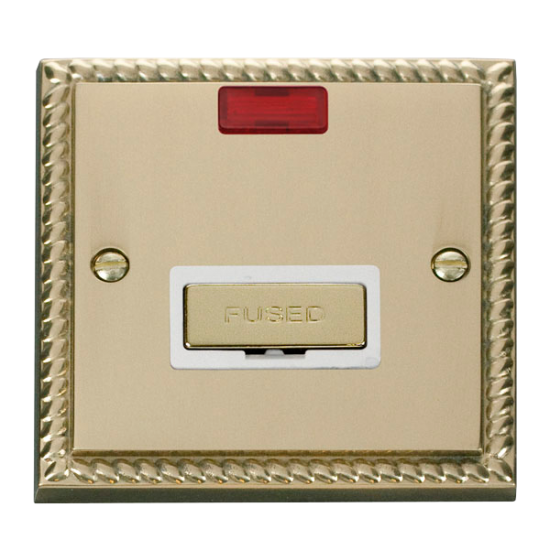 GCBR753WH Deco 13A Fused 'Ingot' Connection Unit W