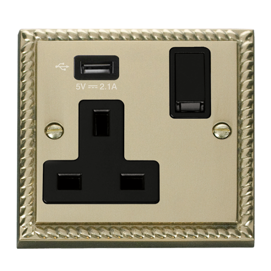 GCBR771UBK Deco 1G SKT USB 2.1A DECO