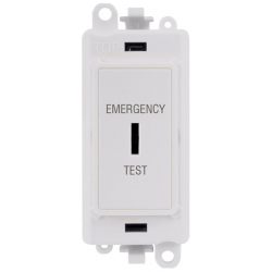Click 20 Amp Double Pole Key Switch Module 'Emergency Test'