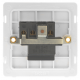 Scolmore Click Definity Complete SFAB038BK 5Amp Round Pin Socket  Antique Brass Black insert screwless