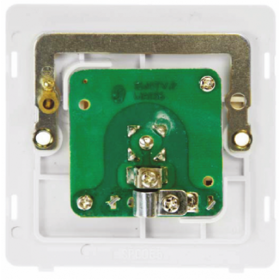 Scolmore Click Definity Complete SFAB156BK Non Isolated Single Satellite Outlet Antique Brass Screwless