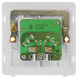 Scolmore Click Definity Complete SFAB159BK Twin Isolated Coaxial Outlet Antique Brass Screwless Black insert