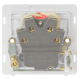 Scolmore Click Definity Complete SFAB552BK 13 Amp Ingot Switched Fused Connection Unit With Neon Antique Brass Screwless Black Insert