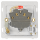 Scolmore Click Definity Complete SFAB553BK 13 Amp Ingot Fused Connection Unit With Neon and Optional Flex Outlet Antique Brass Screwless Black Insert