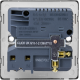 Scolmore Click Definity Complete SFAB571UBK 13 Amp Ingot 1 Gang Switched Socket With 2.1 Amp USB Outlet Antique Brass Screwless Black insert