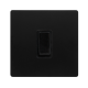 10AX INGOT 1 GANG 2 WAY SWITCH - MATT BLACK COVER