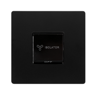 10A 3 POLE FAN ISOLATION SWITCH - MATT BLACK COVER