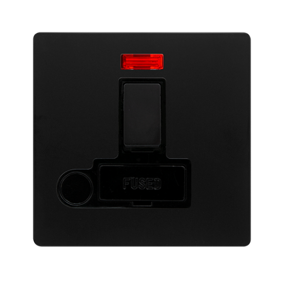 13A SWITCHED FUSED CONNECTION UNIT WITH NEON & OPT