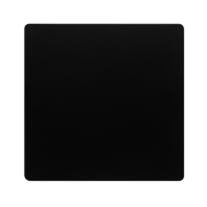 1 GANG BLANK PLATE - MATT BLACK COVER PLATE