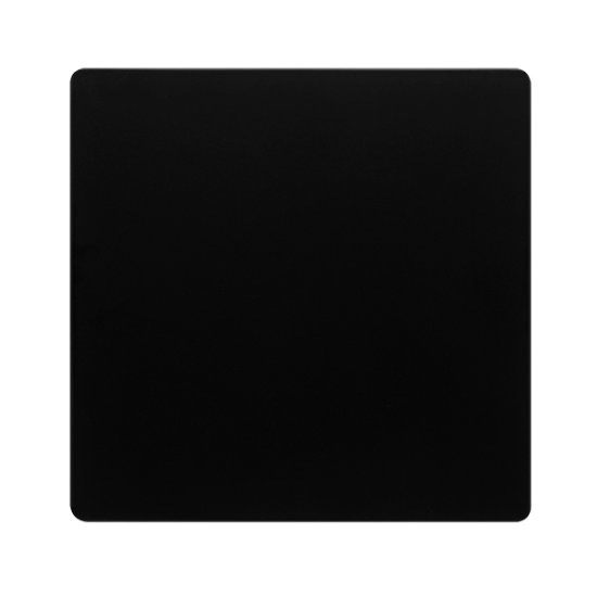1 GANG BLANK PLATE - MATT BLACK COVER PLATE