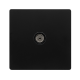 SINGLE NON-ISOLATED COAXIAL OUTLET -  MATT BLACK C