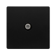 NON-ISOLATED SINGLE SATELLITE OUTLET -  MATT BLACK