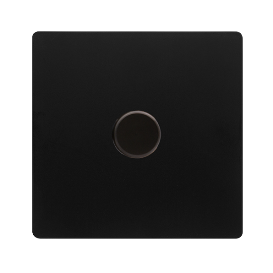 1 GANG 2 WAY 100W DIMMER SWITCH - MATT BLACK