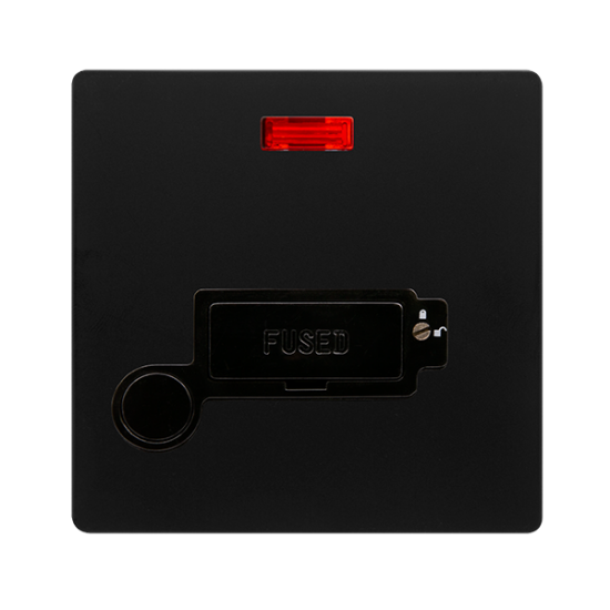 13A LOCKABLE CONNECTION UNIT WITH NEON & OPTIONAL