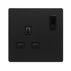Scolmore ClickSmart 13A 1G RF SMART SOCKET DEFINITY BK BK