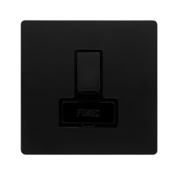 13A SWITCHED FUSED CONNECTION UNIT - MATT BLACK CO