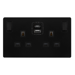 13A INGOT 2 GANG SWITCHED SAFETY SHUTTER SOCKET WI