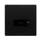13A LOCKABLE  FUSED CONNECTION UNIT - MATT BLACK C