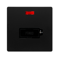 13A LOCKABLE  FUSED CONNECTION UNIT WITH NEON - MA