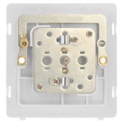 SINGLE NON-ISOLATED COAXIAL OUTLET - BRUSHED STEEL