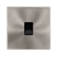 SINGLE RJ11 (IRISH/US) OUTLET - BRUSHED STEEL COVE